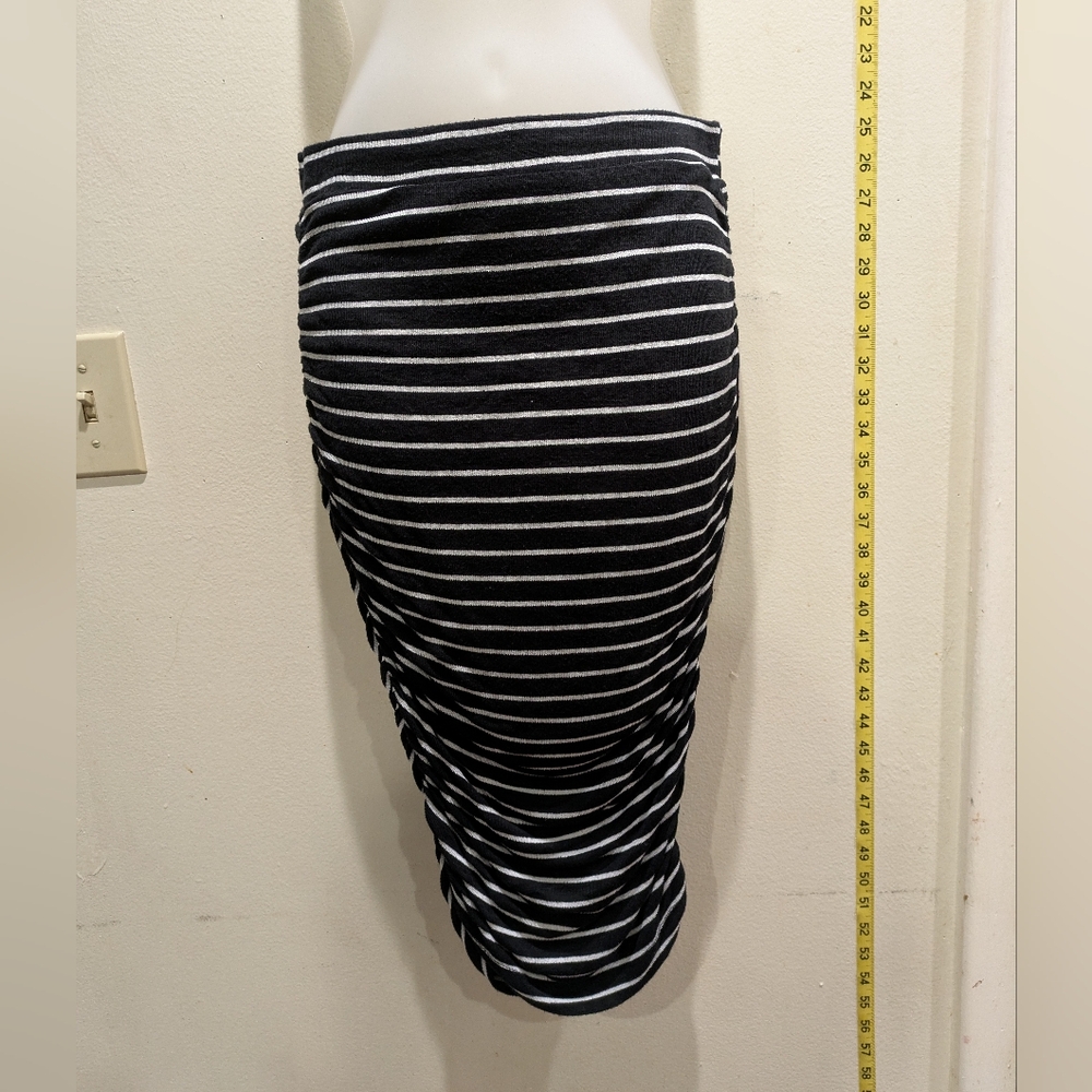 Splendid Black and White Striped Pencil Skirt Size Small